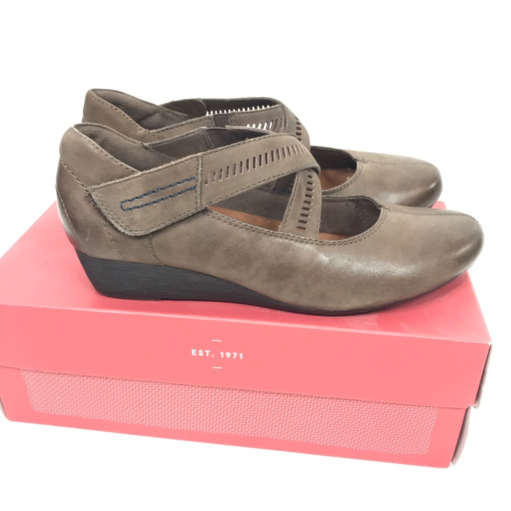 Rockport Cobb Hill Janet Stone Tan Shoes Straps